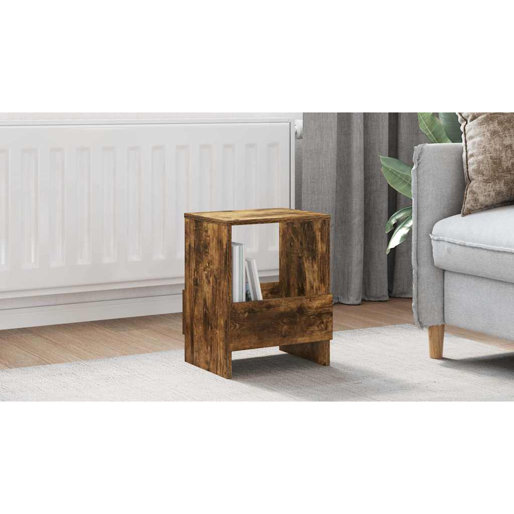 Magazine Rack Smoked Oak 35 x 30 x 45 cm