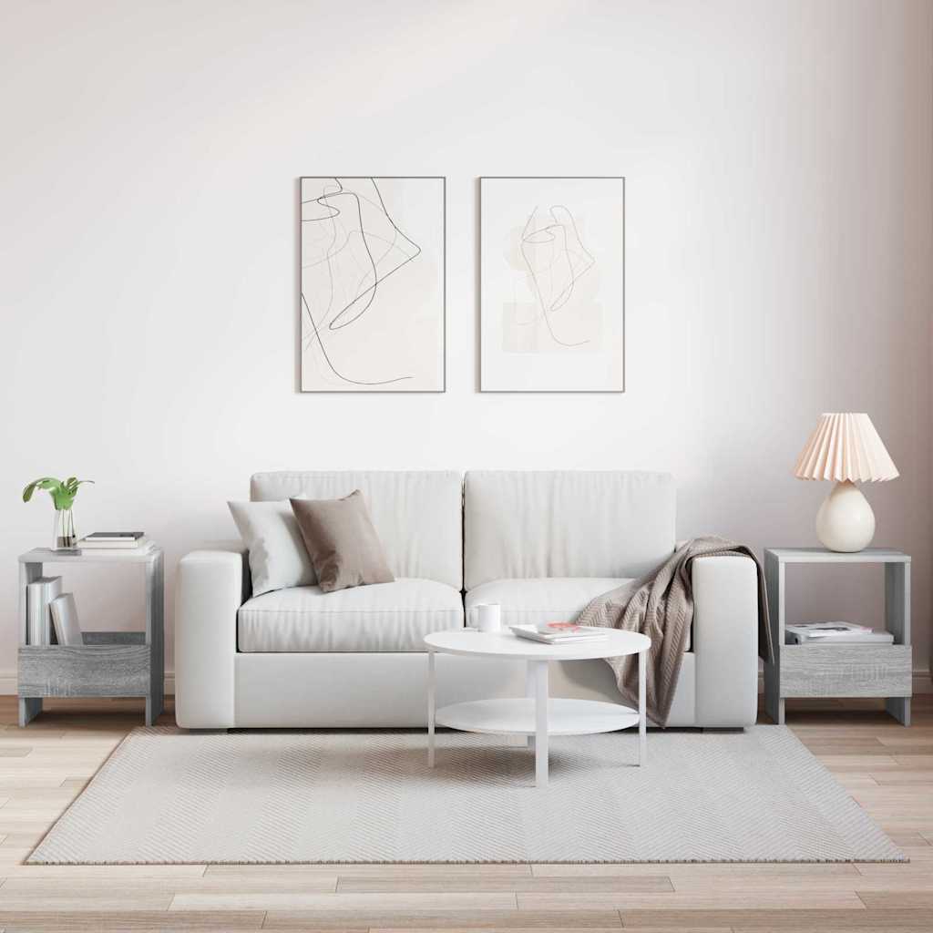 Magazine Rack 2 pcs Grey Sonoma 35 x 30 x 45 cm