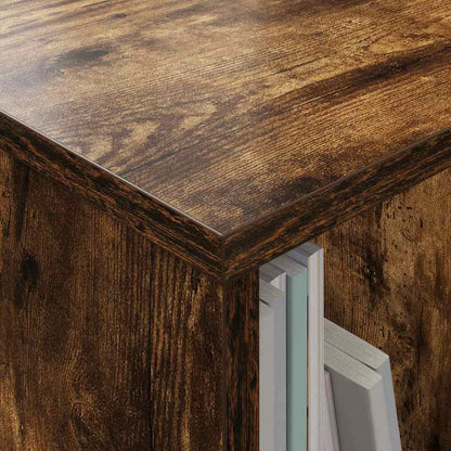 Magazine Rack Smoked Oak 68.5 x 30 x 45 cm