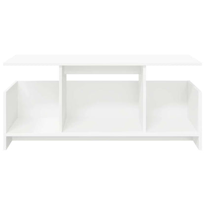 TV Stand 102 x 35 x 45 cm White Engineered Wood