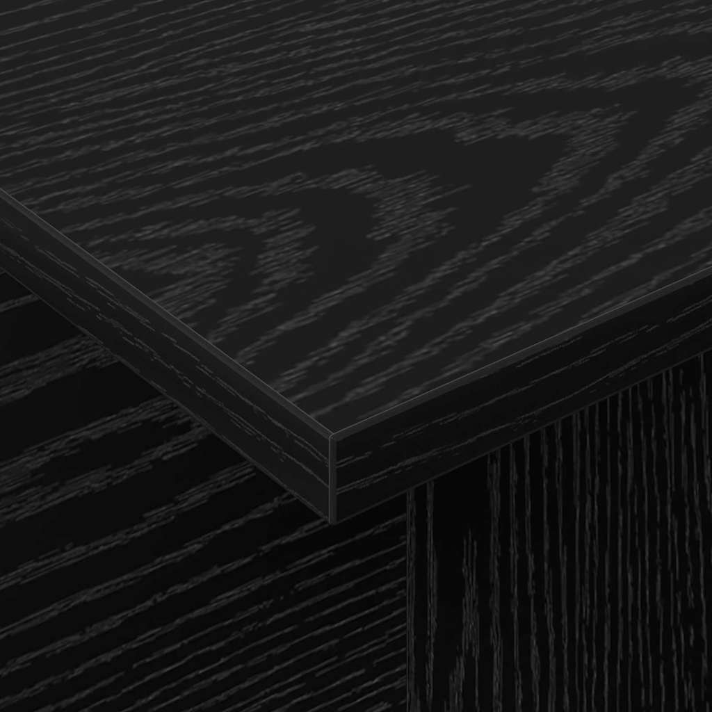 TV Stand 102 x 35 x 45 cm Black Oak Engineered Wood