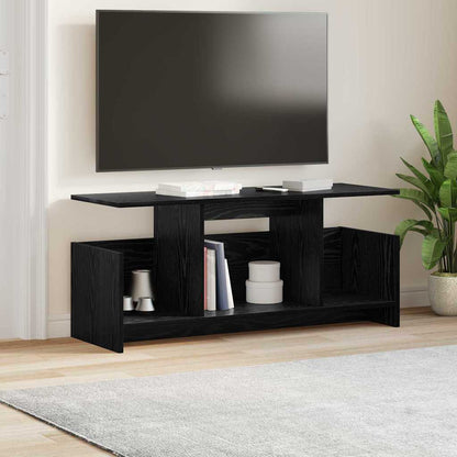 TV Stand 102 x 35 x 45 cm Black Oak Engineered Wood