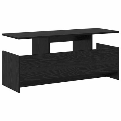 TV Stand 102 x 35 x 45 cm Black Oak Engineered Wood