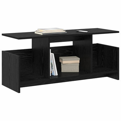 TV Stand 102 x 35 x 45 cm Black Oak Engineered Wood