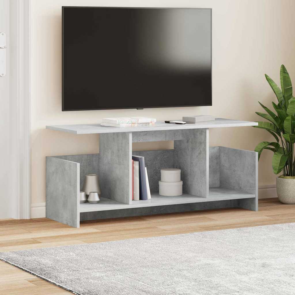 TV Stand 102 x 35 x 45 cm Concrete Grey Engineered Wood
