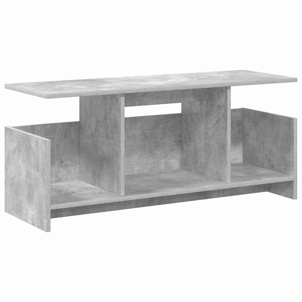 TV Stand 102 x 35 x 45 cm Concrete Grey Engineered Wood