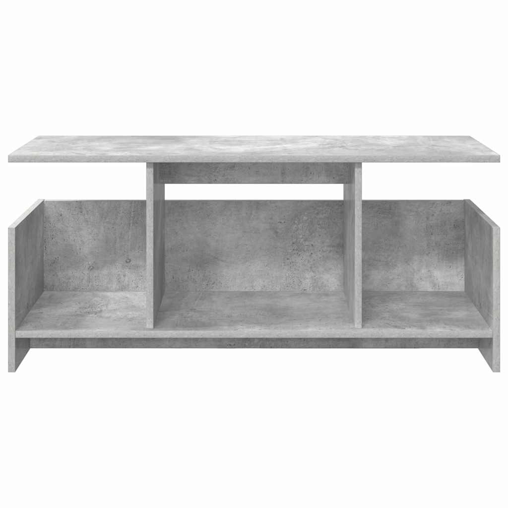 TV Stand 102 x 35 x 45 cm Concrete Grey Engineered Wood