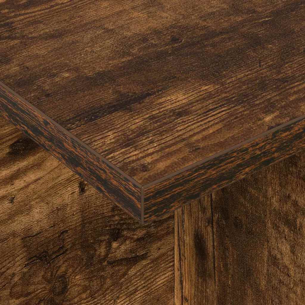 TV Stand Smoked Oak 102 x 35 x 45 cm Engineered Wood