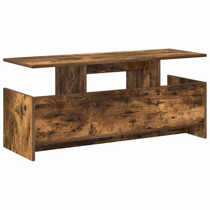 TV Stand Smoked Oak 102 x 35 x 45 cm Engineered Wood