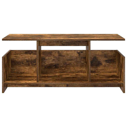 TV Stand 102 x 35 x 45 cm Smoked Oak Engineered Wood