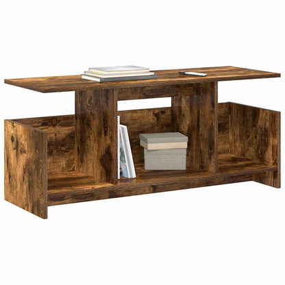 TV Stand 102 x 35 x 45 cm Smoked Oak Engineered Wood