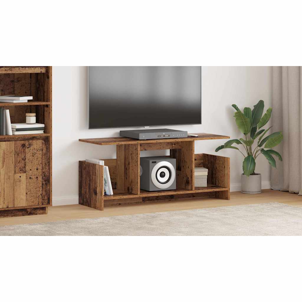 TV Stand Old Wood 102 x 35 x 45 cm Engineered Wood