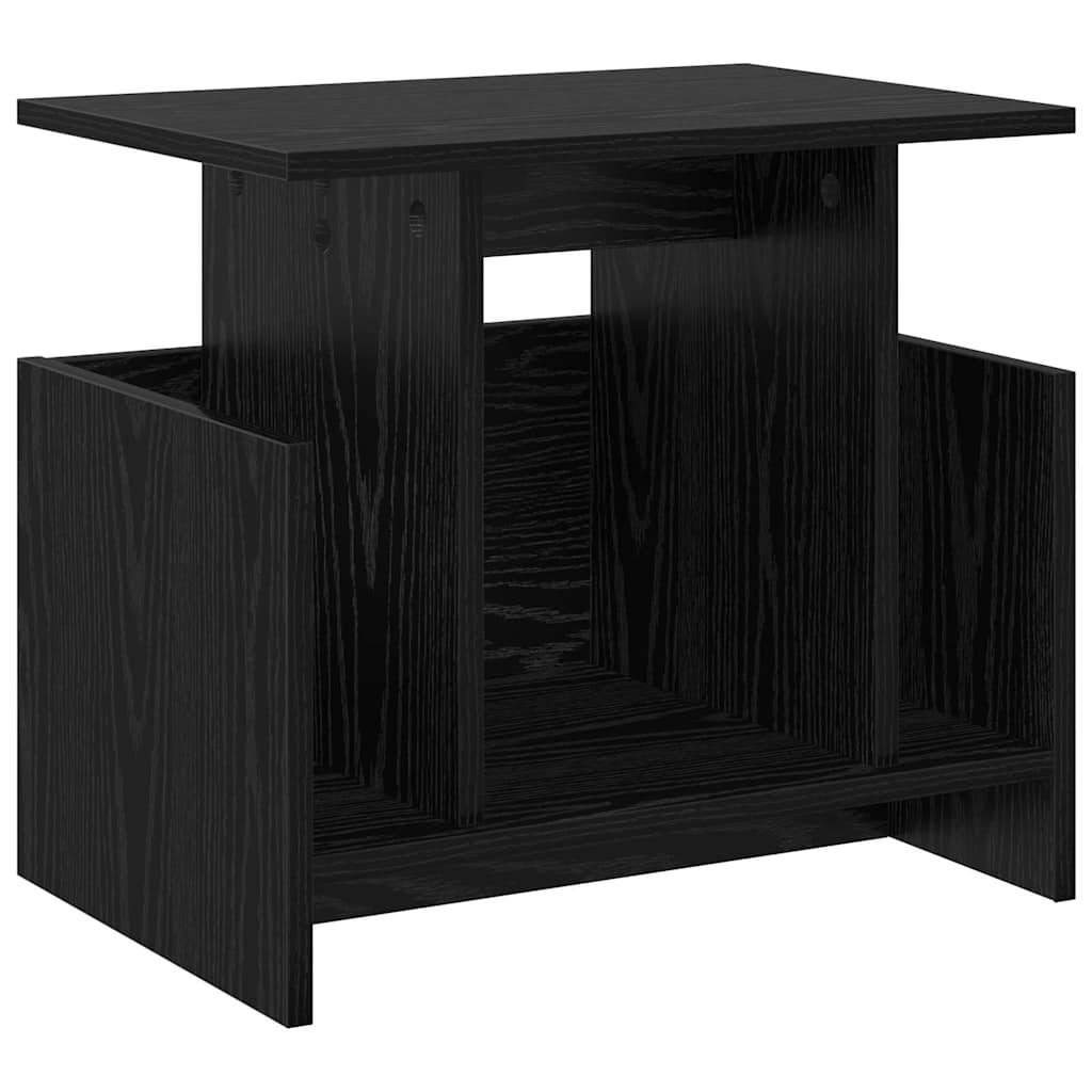 TV Stand 50 x 35 x 45 cm Black Oak Engineered Wood