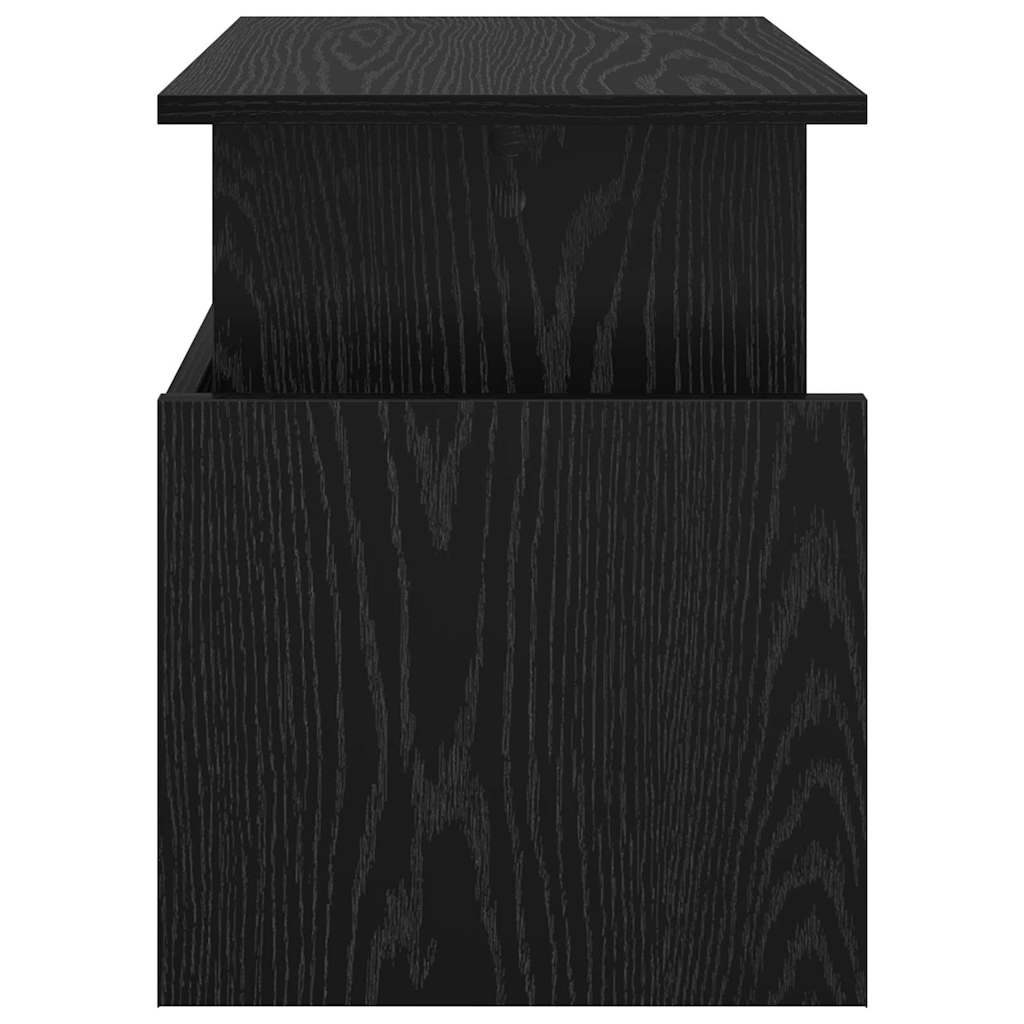 TV Stand 2 pcs Black Oak 50 x 35 x 45 cm Engineered Wood
