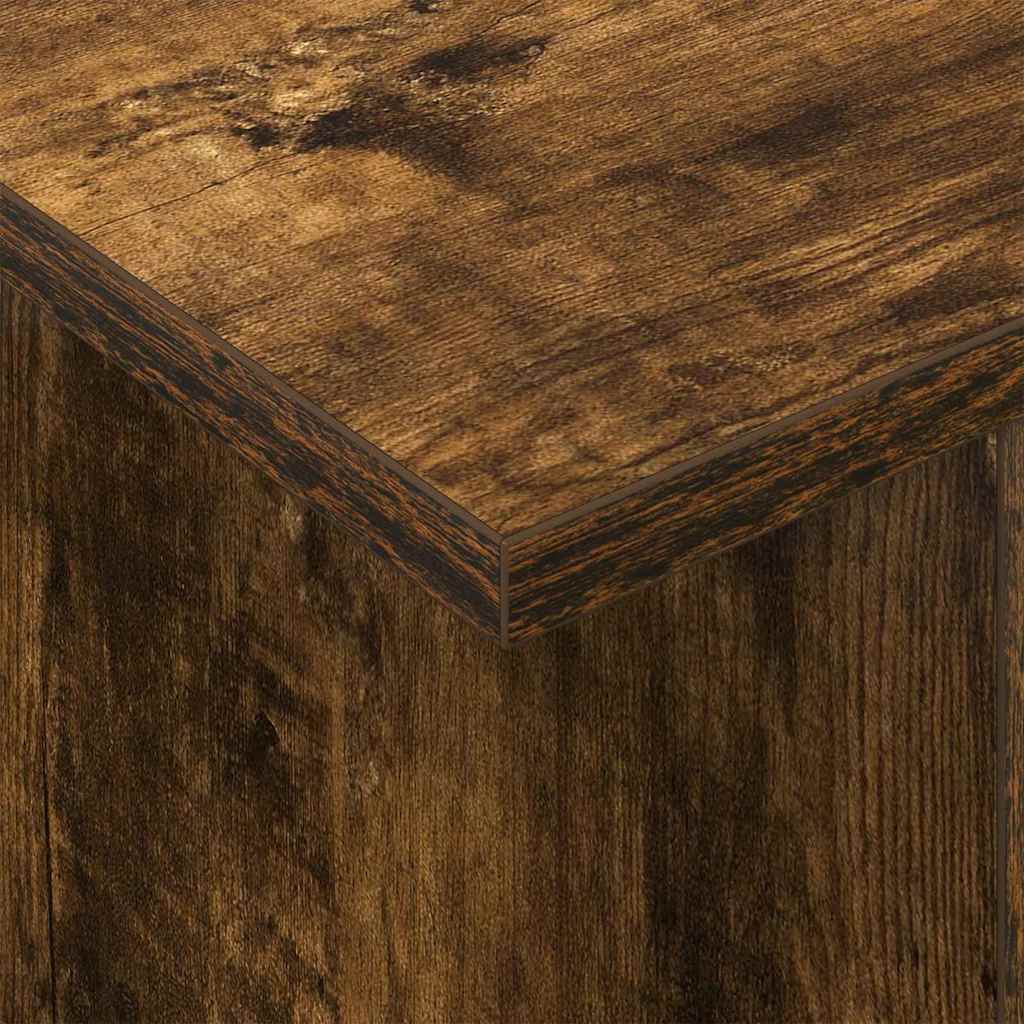 TV Stand 50 x 35 x 45 cm Smoked Oak Engineered Wood