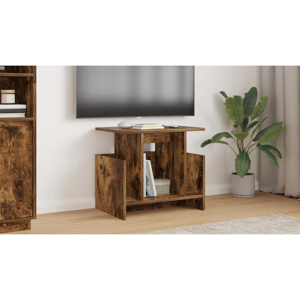 TV Stand Smoked Oak 50 x 35 x 45 cm Engineered Wood