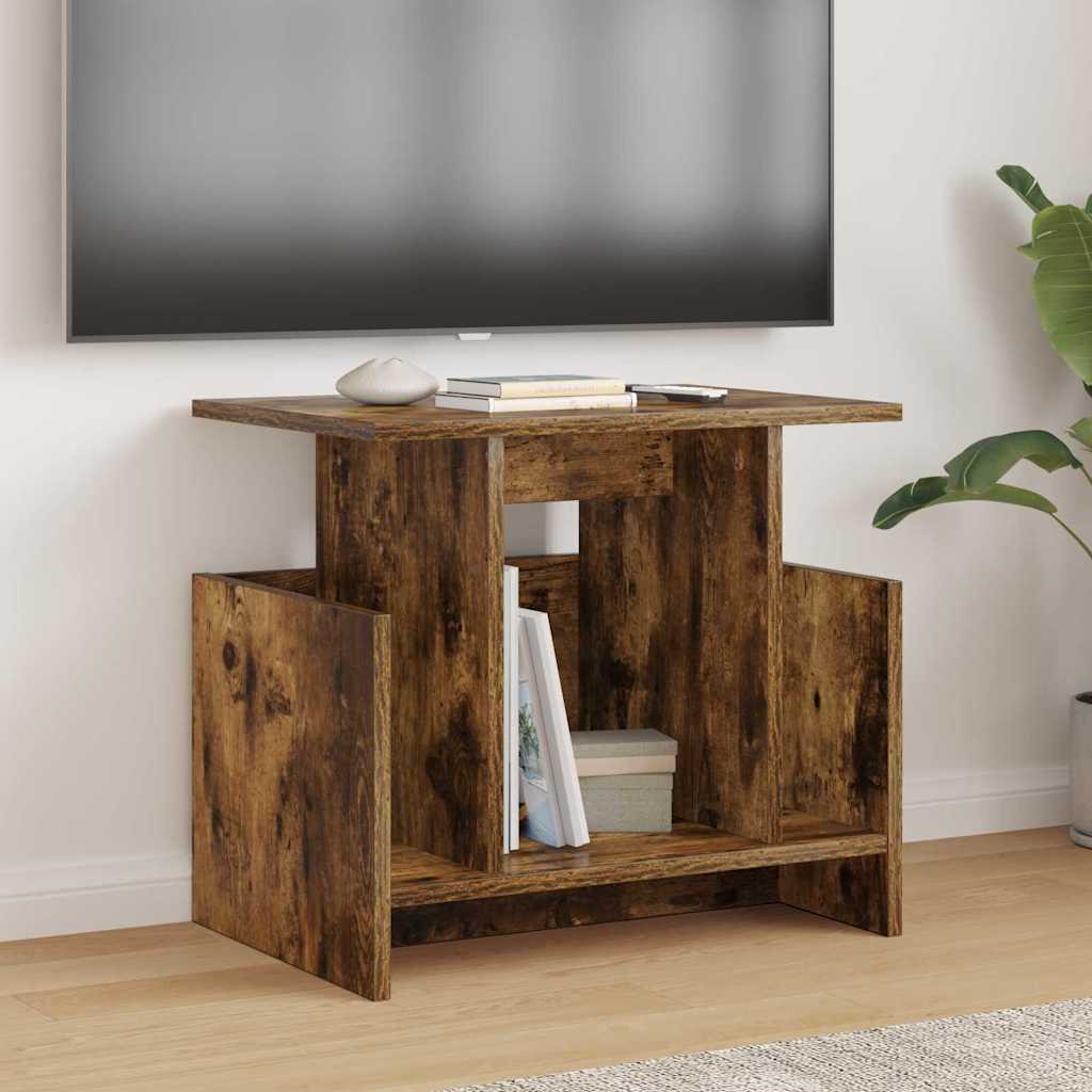 TV Stand 50 x 35 x 45 cm Smoked Oak Engineered Wood