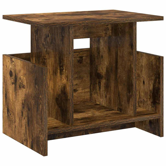 TV Stand Smoked Oak 50 x 35 x 45 cm Engineered Wood