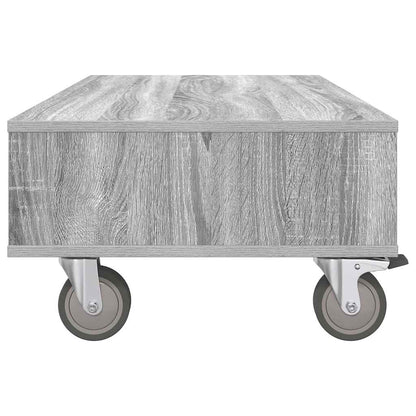 Side Table with Wheels Grey Sonoma 90 x 50 x 30 cm