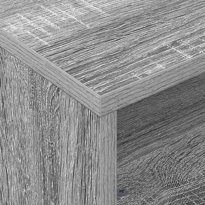 Side Table with Wheels Grey Sonoma 50.5 x 50 x 30 cm