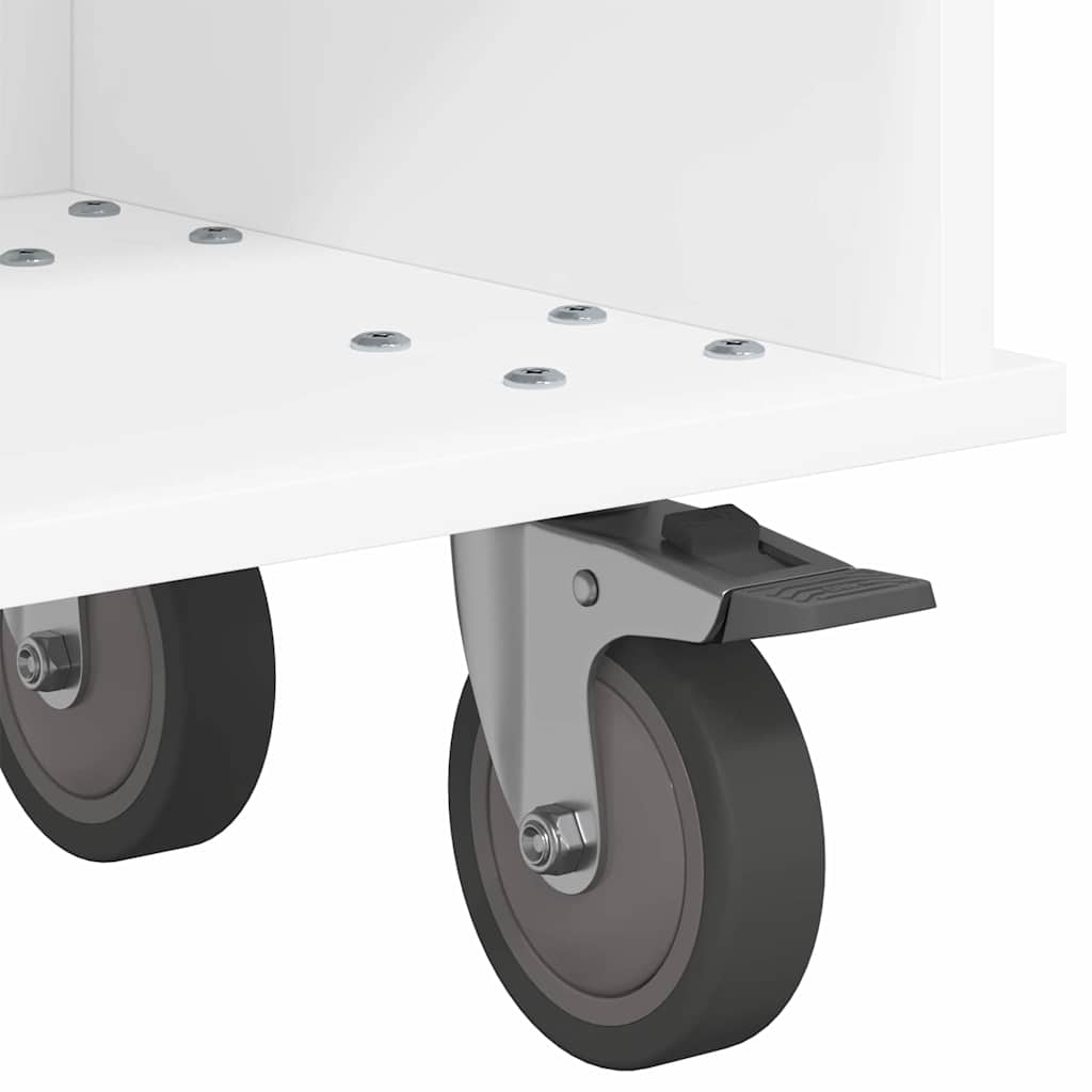TV Stand 100 x 35 x 35 cm White Engineered Wood
