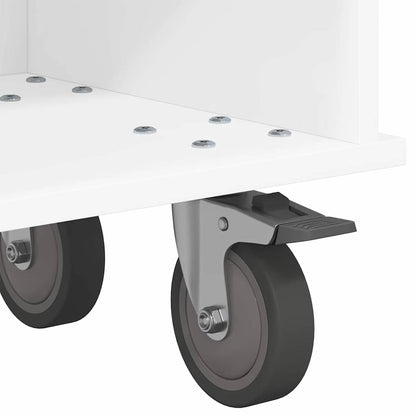 TV Stand 100 x 35 x 35 cm White Engineered Wood