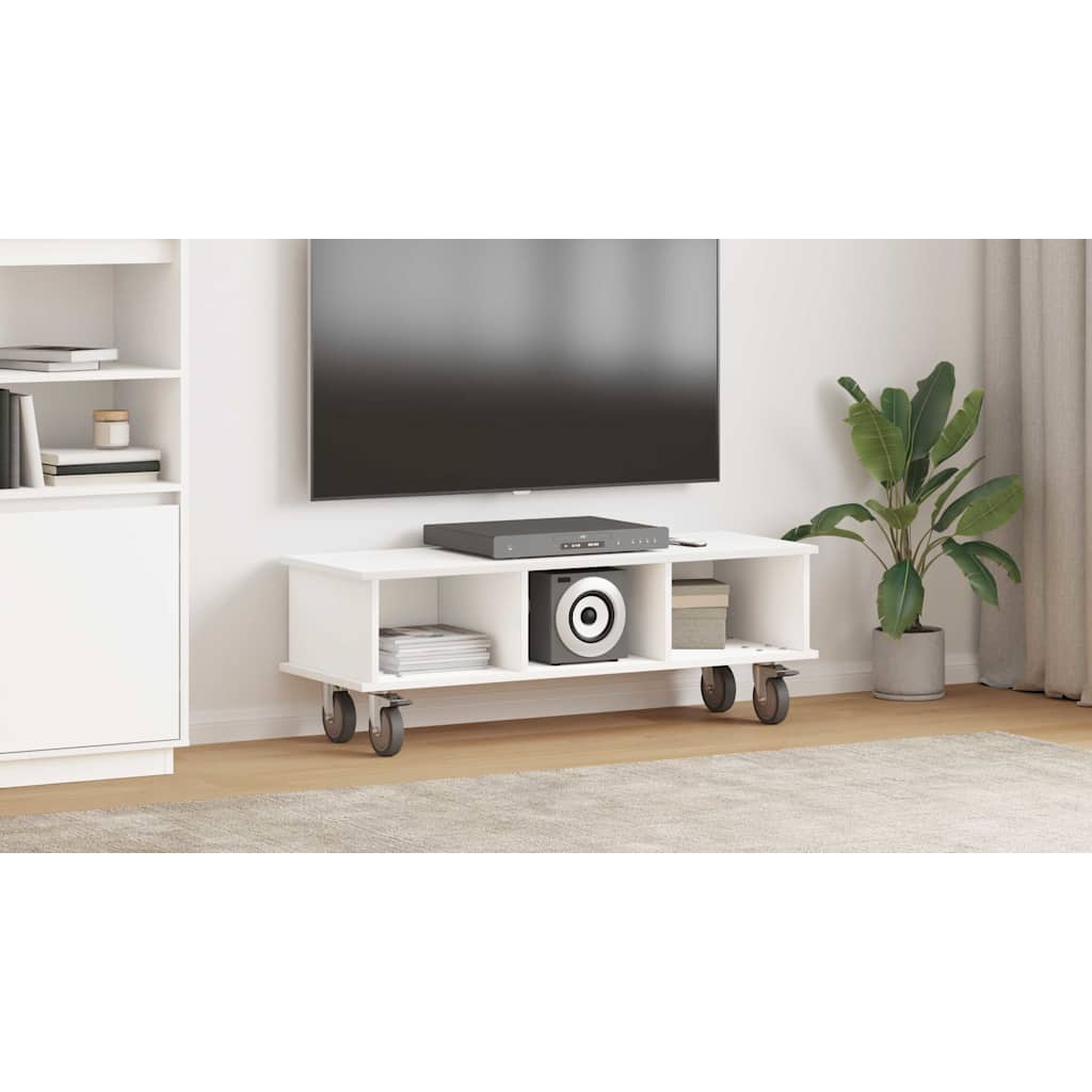 TV Stand White 100 x 35 x 35 cm Engineered Wood