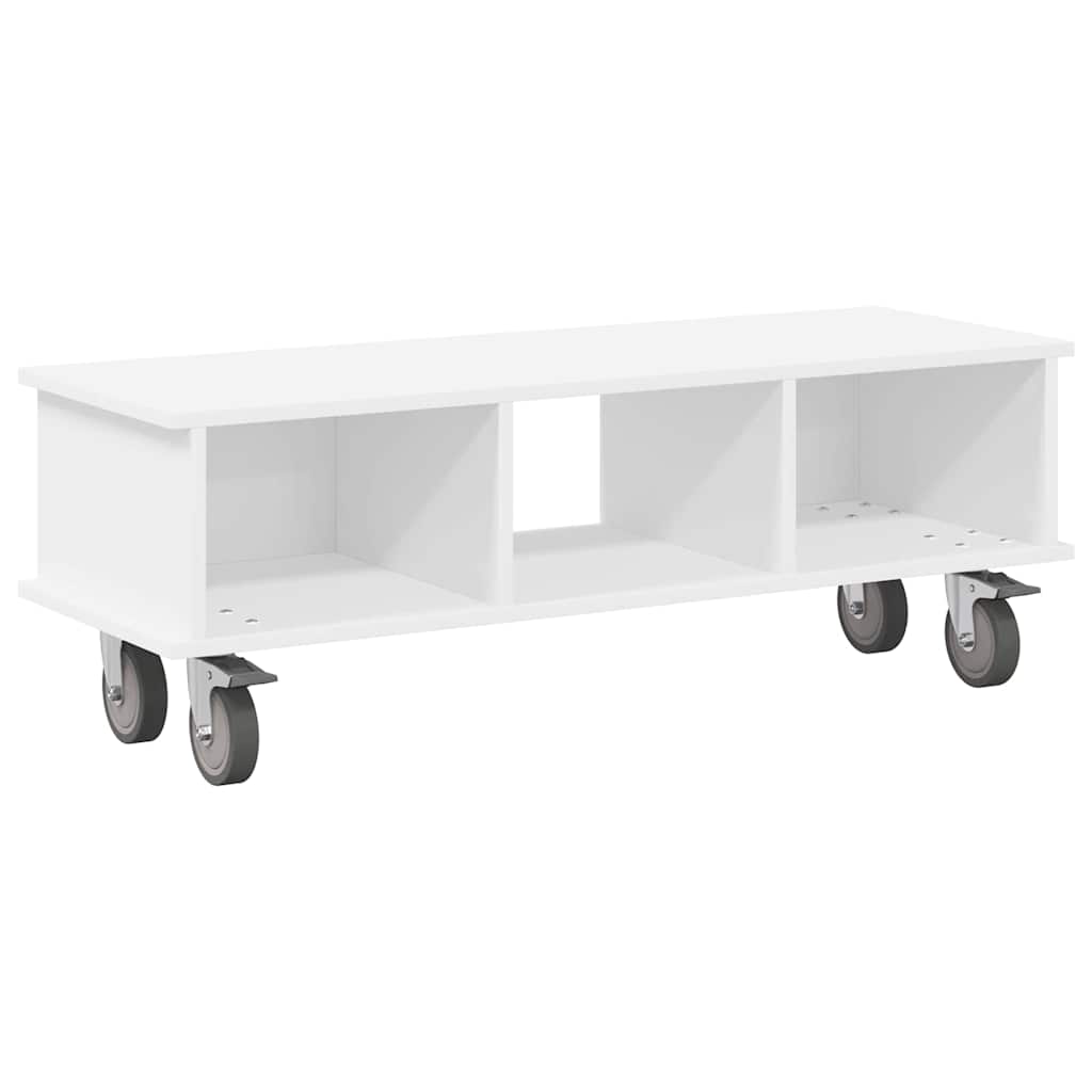 TV Stand 100 x 35 x 35 cm White Engineered Wood