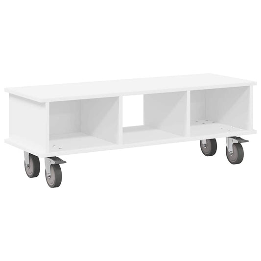 TV Stand White 100 x 35 x 35 cm Engineered Wood