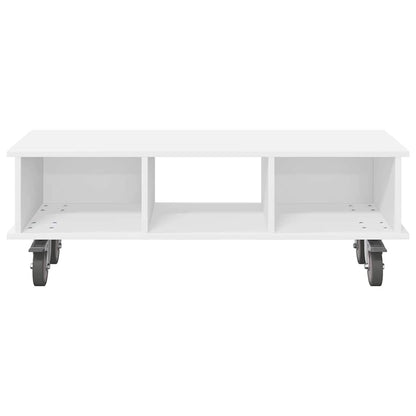 TV Stand 100 x 35 x 35 cm White Engineered Wood