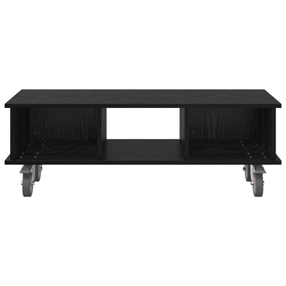 TV Stand 100 x 35 x 35 cm Black Oak Engineered Wood