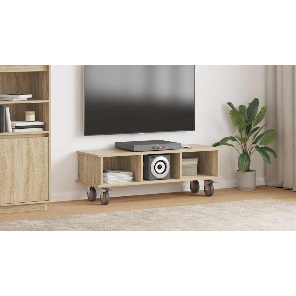 TV Stand Sonoma Oak 100 x 35 x 35 cm Engineered Wood
