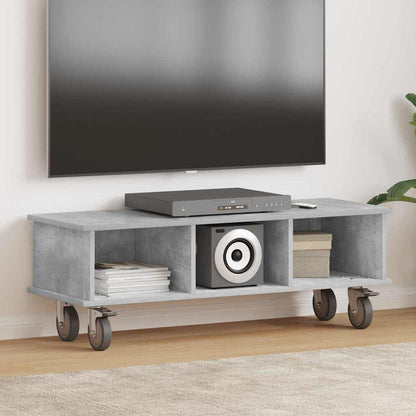 TV Stand 100 x 35 x 35 cm Concrete Grey Engineered Wood