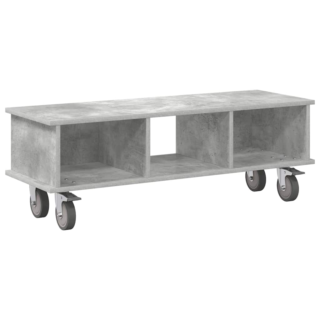TV Stand Concrete Grey 100 x 35 x 35 cm Engineered Wood