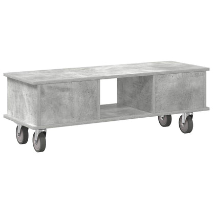 TV Stand 100 x 35 x 35 cm Concrete Grey Engineered Wood