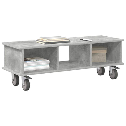 TV Stand 100 x 35 x 35 cm Concrete Grey Engineered Wood
