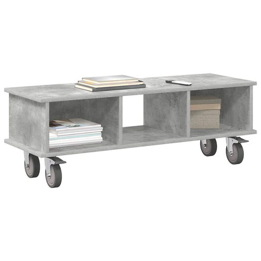 TV Stand Concrete Grey 100 x 35 x 35 cm Engineered Wood