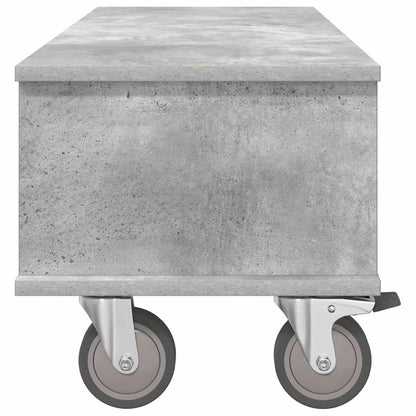 TV Stand 100 x 35 x 35 cm Concrete Grey Engineered Wood