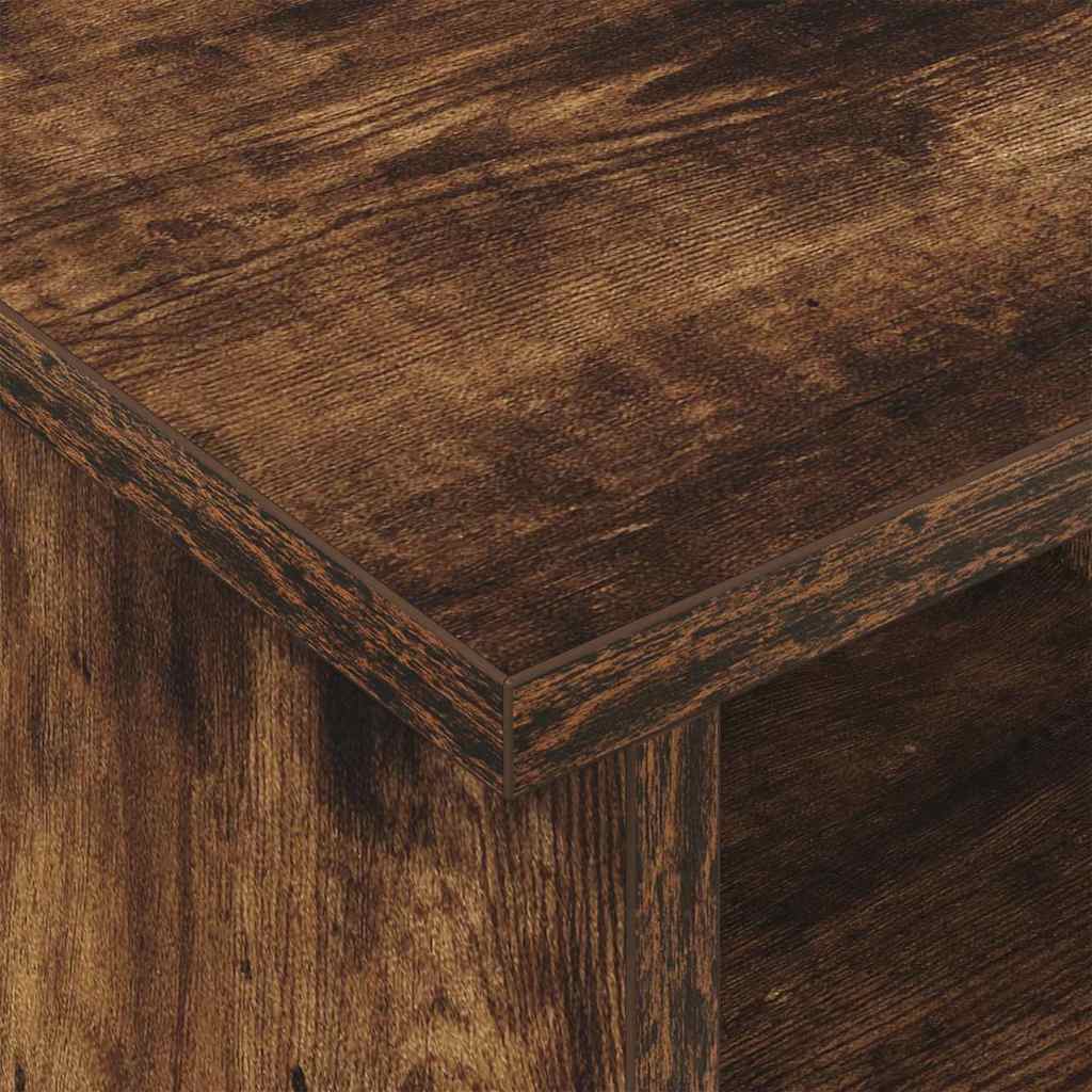 TV Stand 100 x 35 x 35 cm Smoked Oak Engineered Wood