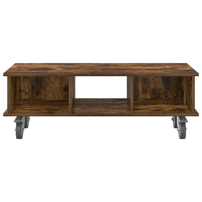 TV Stand 100 x 35 x 35 cm Smoked Oak Engineered Wood