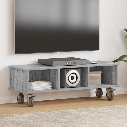 TV Stand Grey Sonoma 100 x 35 x 35 cm Engineered Wood