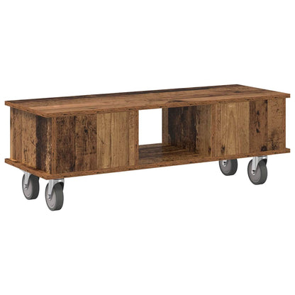 TV Stand Old Wood 100 x 35 x 35 cm Engineered Wood
