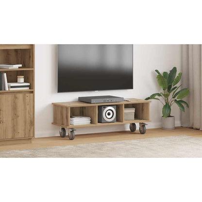 TV Stand Artisan Oak 100 x 35 x 35 cm Engineered Wood