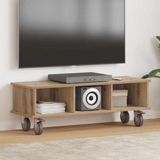 TV Stand Artisan Oak 100 x 35 x 35 cm Engineered Wood