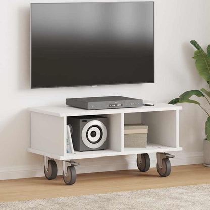 TV Stand 68.5 x 35 x 35 cm White Engineered Wood