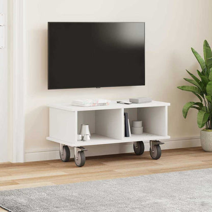 TV Stand 68.5 x 35 x 35 cm White Engineered Wood