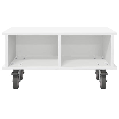 TV Stand 68.5 x 35 x 35 cm White Engineered Wood