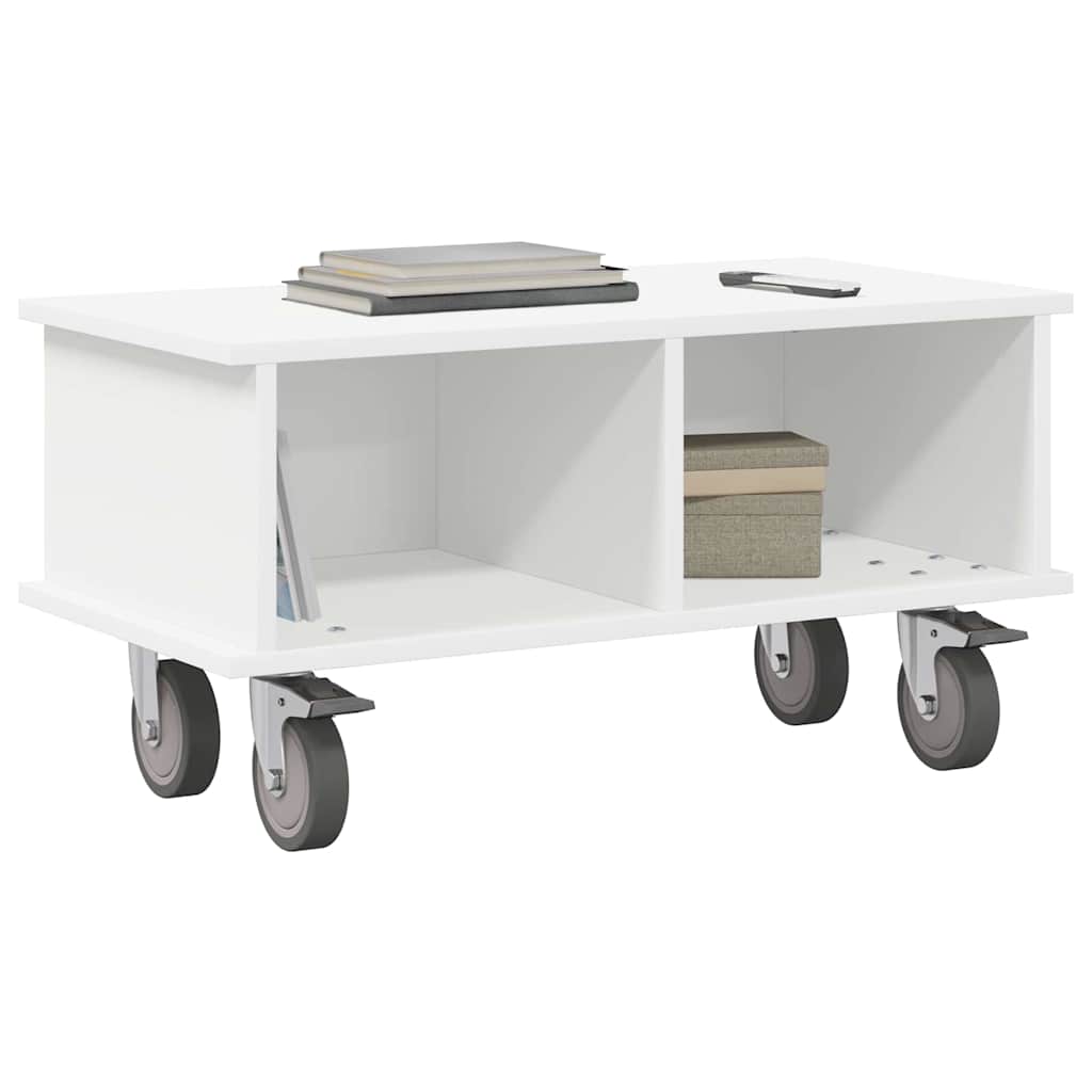 TV Stand White 68.5 x 35 x 35 cm Engineered Wood