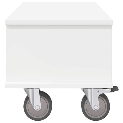 TV Stand 68.5 x 35 x 35 cm White Engineered Wood
