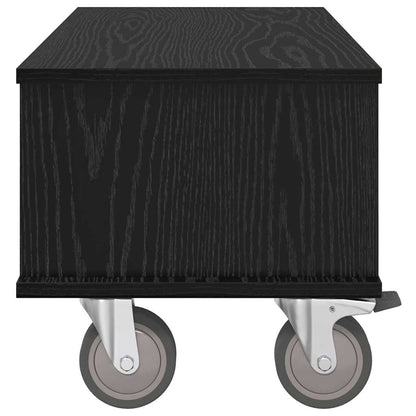 TV Stand 68.5 x 35 x 35 cm Black Oak Engineered Wood